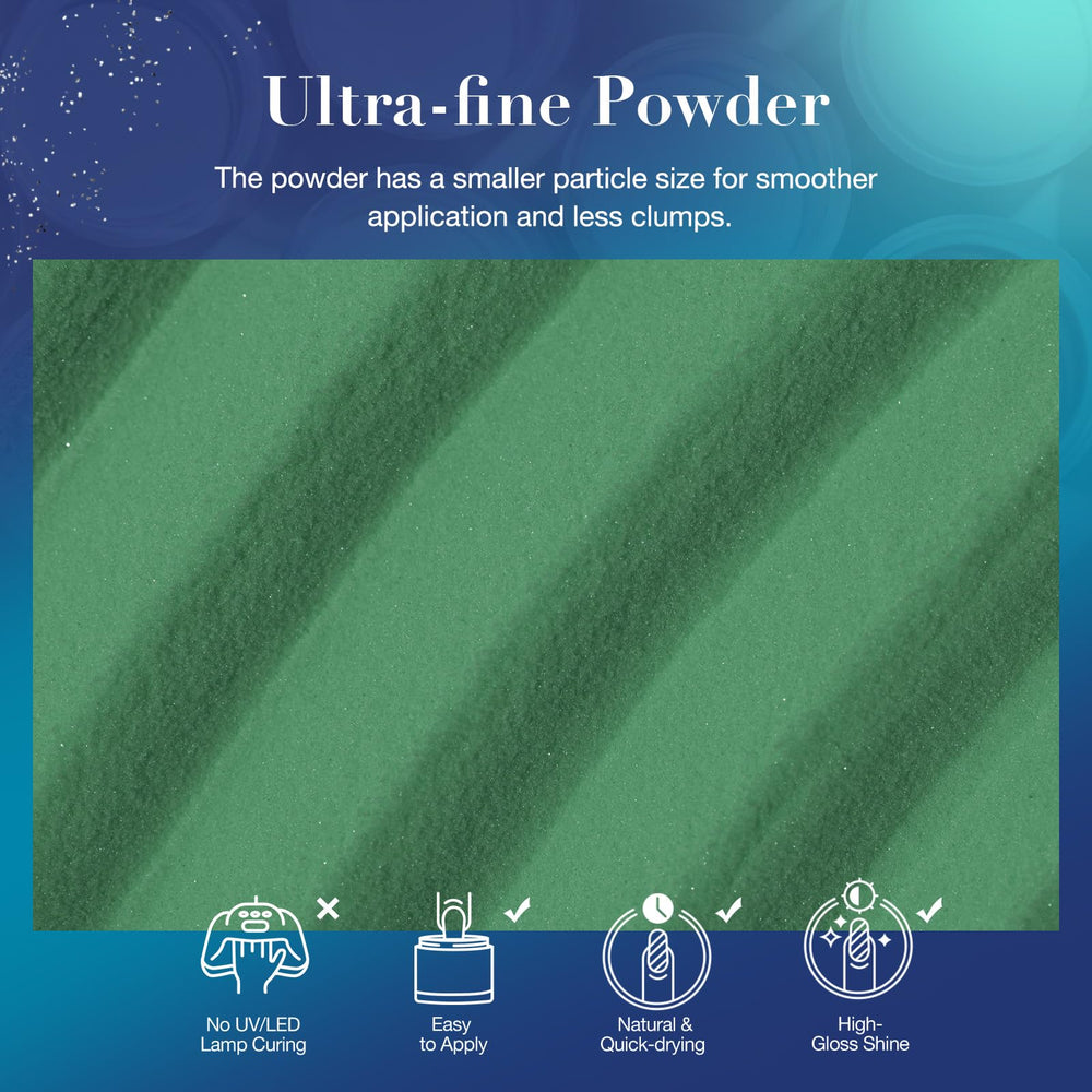 AZUREBEAUTY Dip Powder Sparkling Blue for radiant manicure.