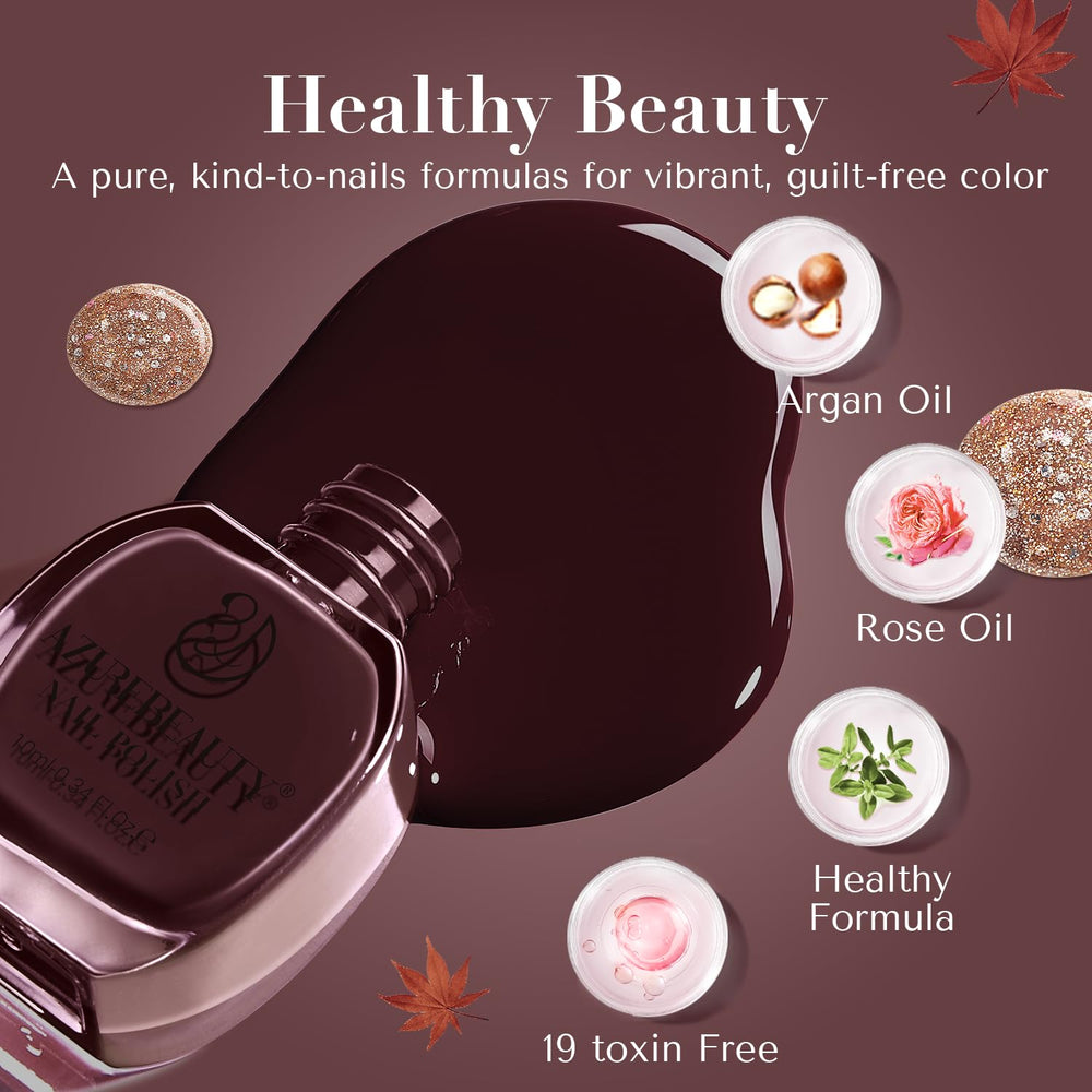 AZUREBEAUTY fall shade collection suits neutral wardrobes.