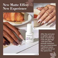 AZUREBEAUTY fall nude brown glitter color powder close view for natural nails.