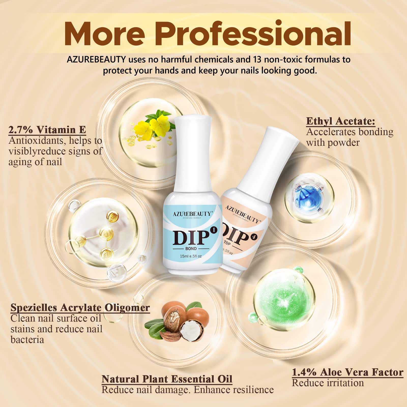 AZUREBEAUTY gift-ready dip liquid set ideal for gifting.