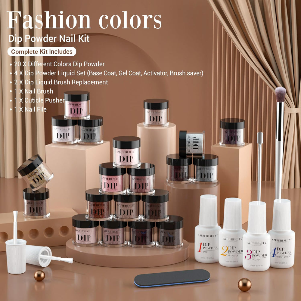 AzureBeauty fall glitter collection adds festive nail accents