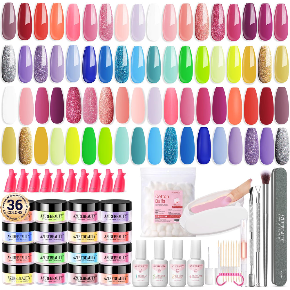 AzureBeauty kit-dip-nails-170pcs: pratique et durable pour une manucure DIY à domicile.