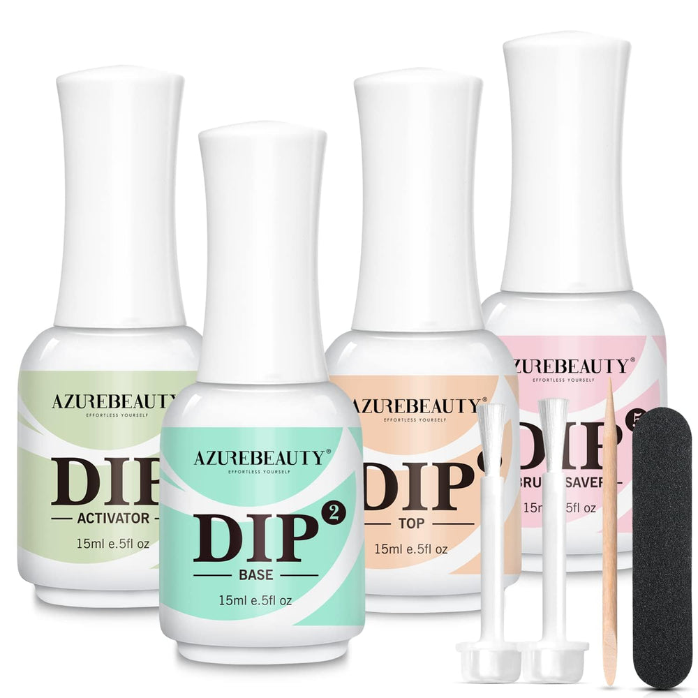 AzureBeauty 4+4pc kit suits beginners and pros for DIY nails