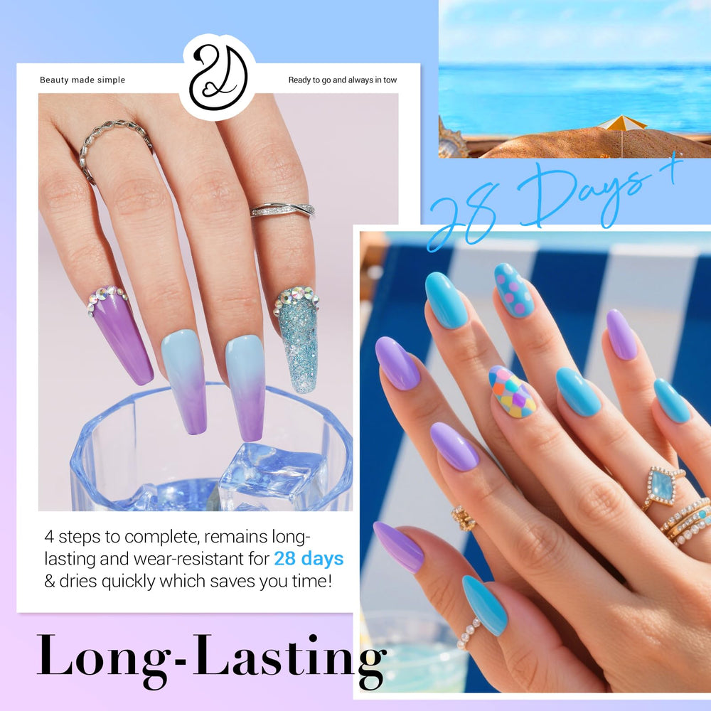 AZUREBEAUTY liquid set with base, activator, top coat for at-home dipping.