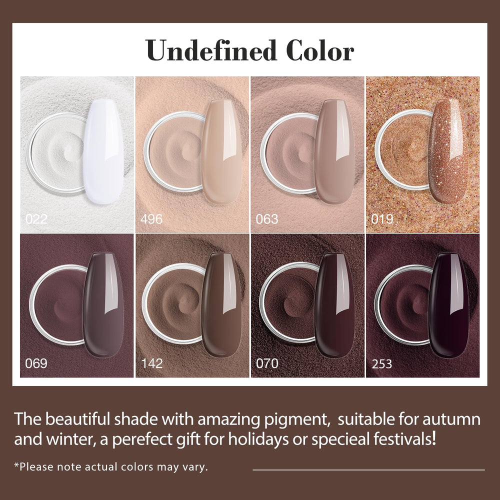 AZUREBEAUTY matte top coat option for a velvety fall look.