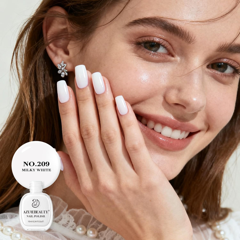 AzureBeauty Milky White base for nail art foundations