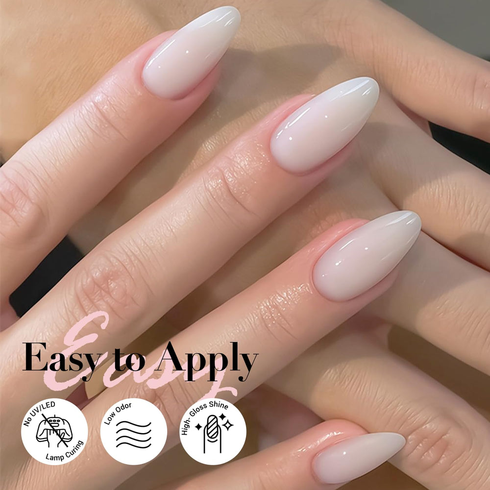AzureBeauty Milky White manicure ideas for chic nail art