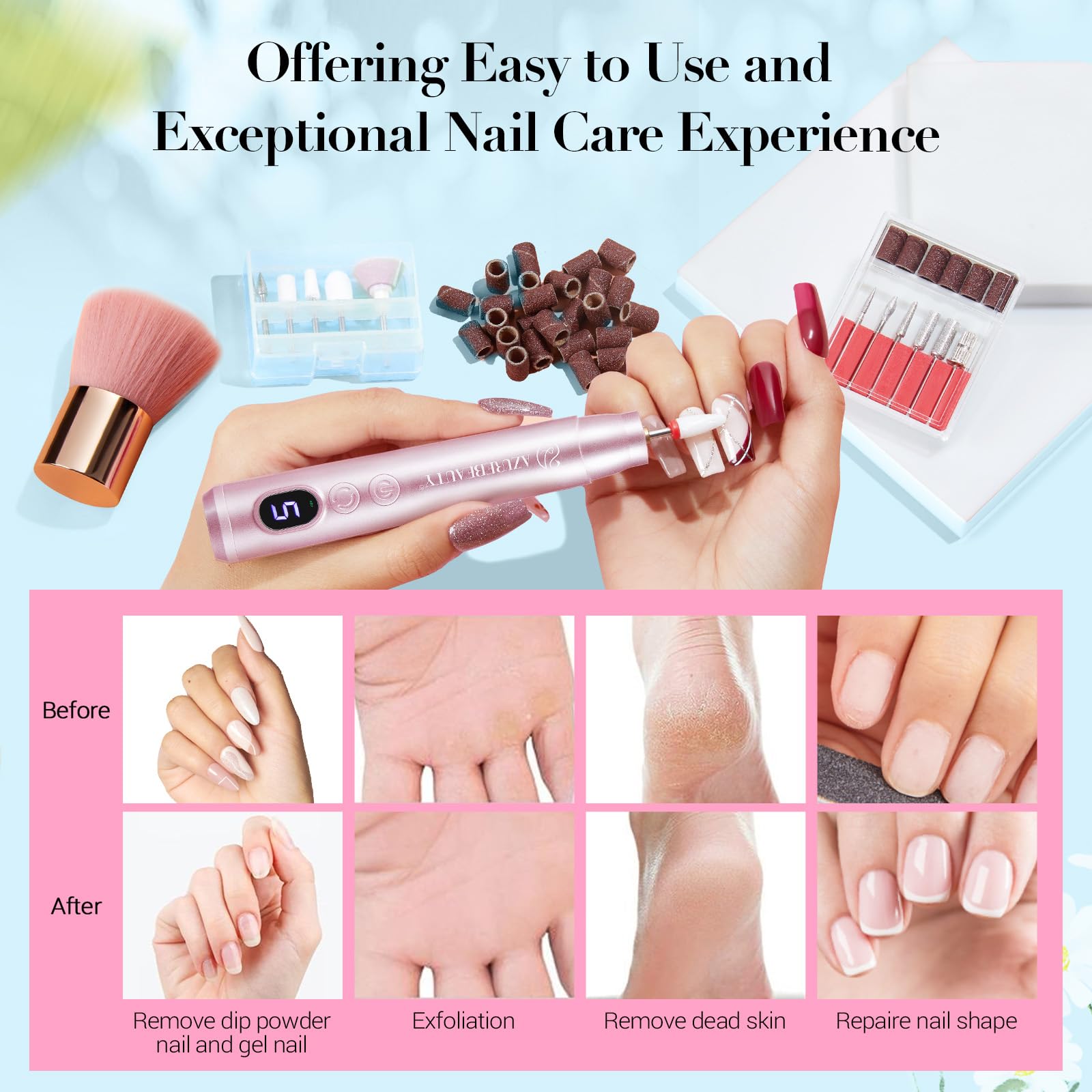AzureBeauty nail art essentials for easy French tips and decorations