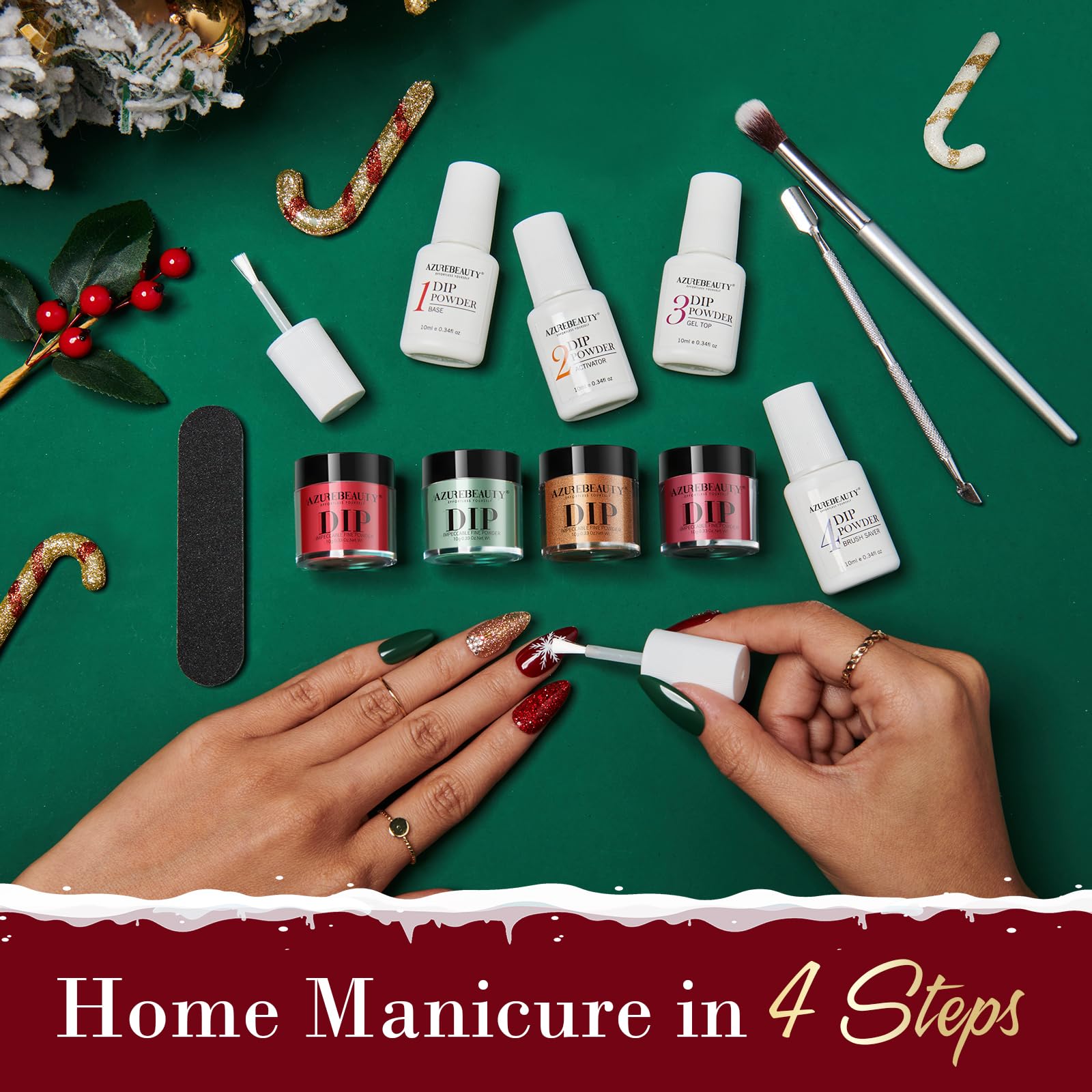 AzureBeauty nail art finish for salon-like shine at home
