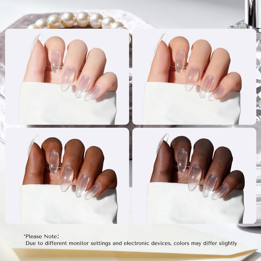 AzureBeauty clear dip powder for nail art setup and color pairing.
