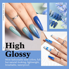 AZUREBEAUTY nail brush and replacement tools ready for precise application