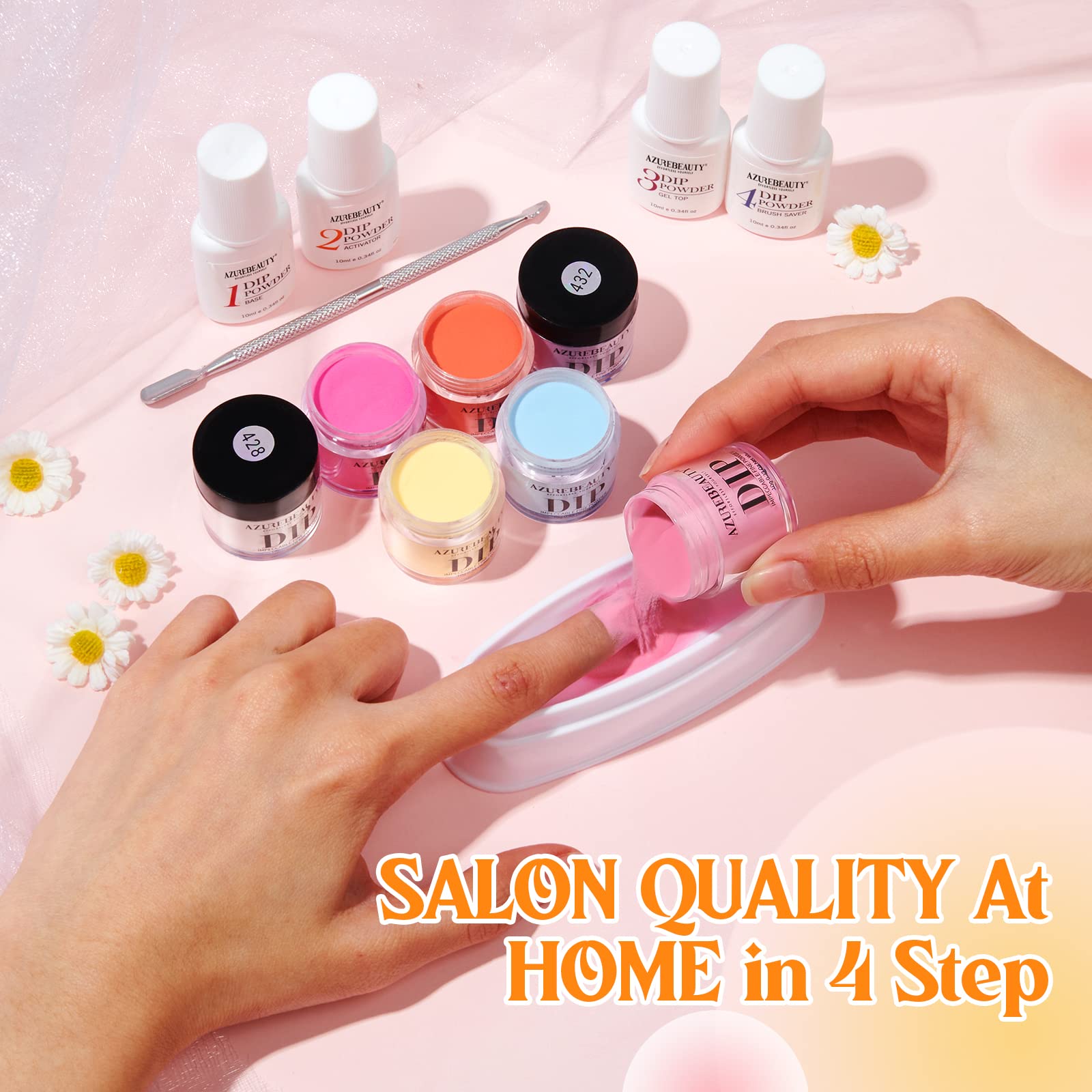 AZUREBEAUTY Nail buffer and recycling tray for neat, tidy nails.