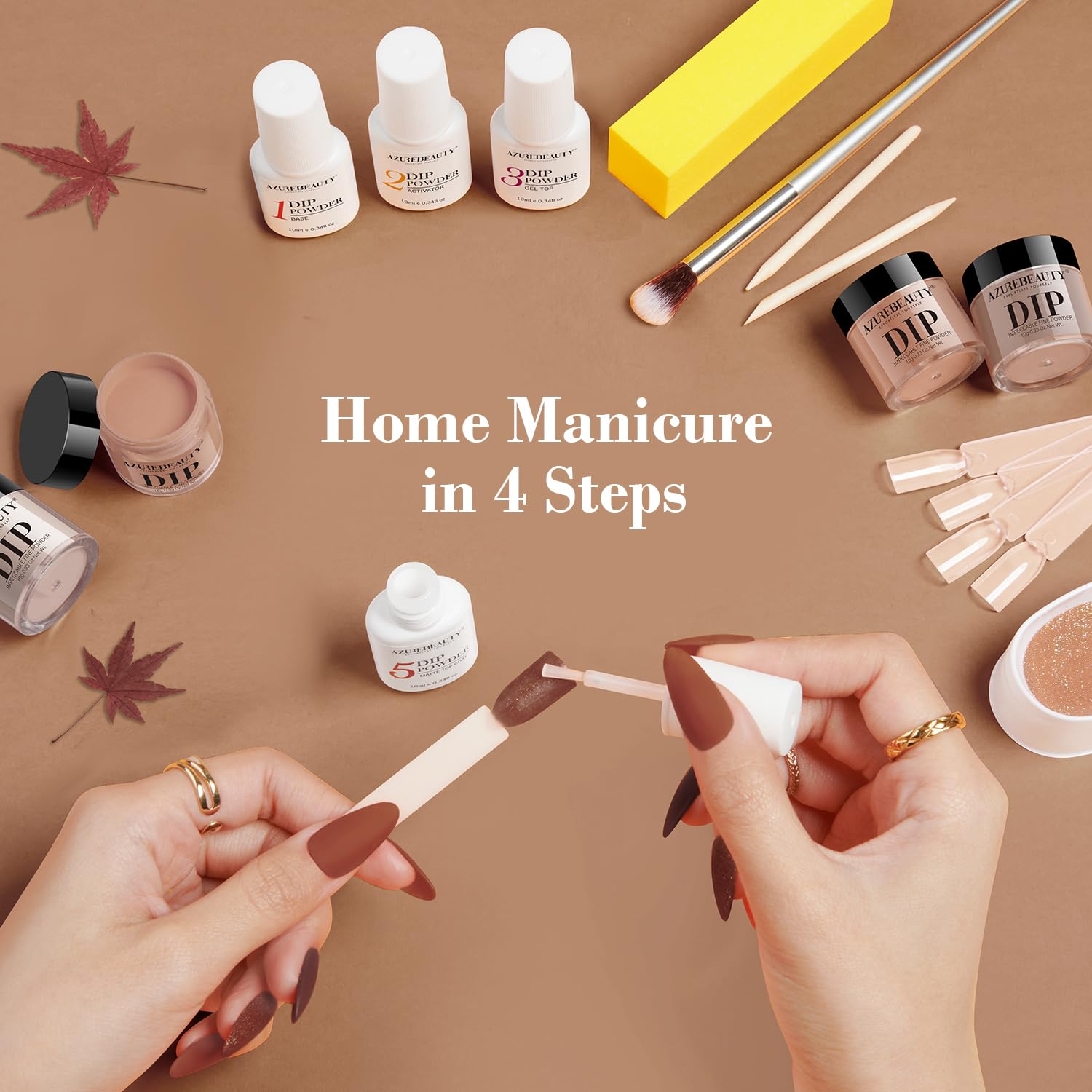 AZUREBEAUTY nail file and polishing block for shaping nails.