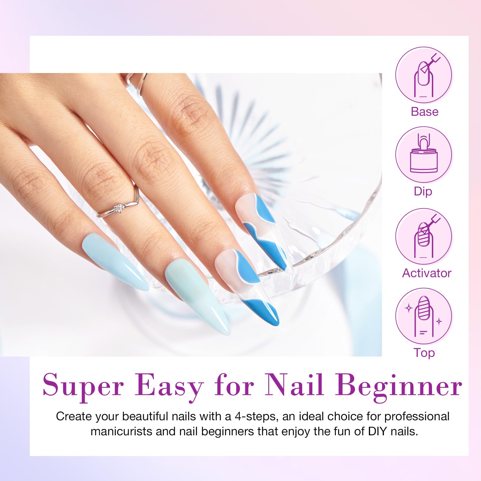 AZUREBEAUTY nail file and polishing block for smooth finishes