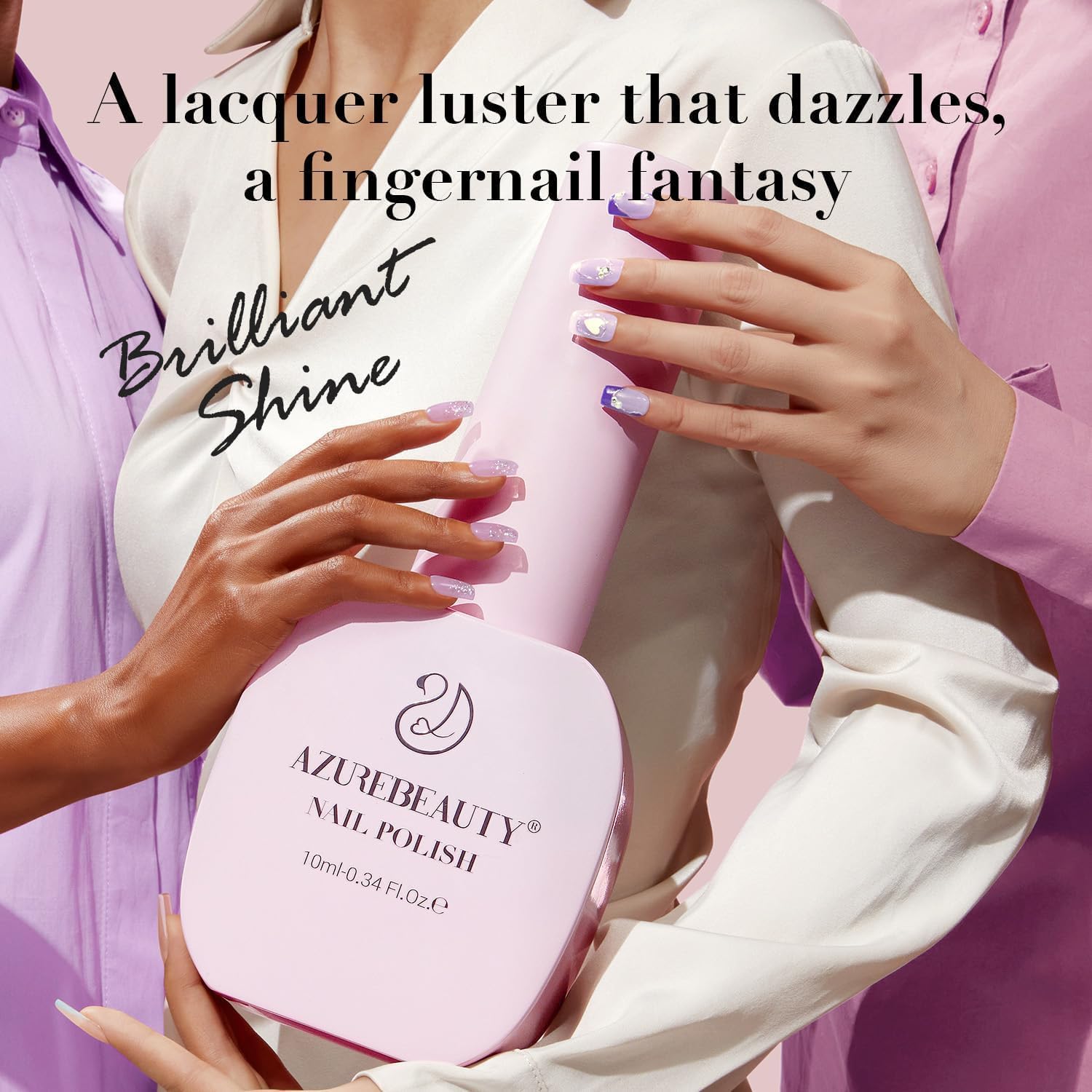 AZUREBEAUTY fast-drying formula demonstrates quick-dry benefit without lamps.