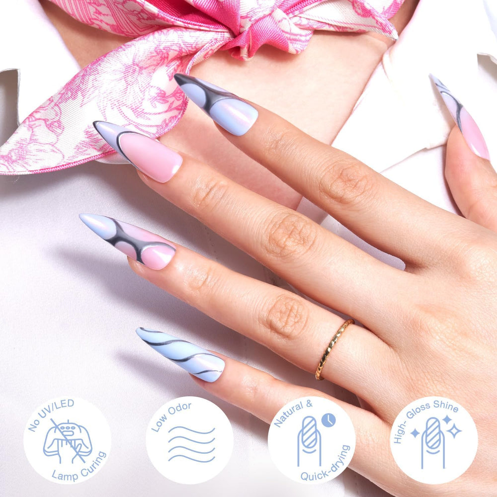 AzureBeauty non-irritating formula emphasizes gentle ingredients for nails.