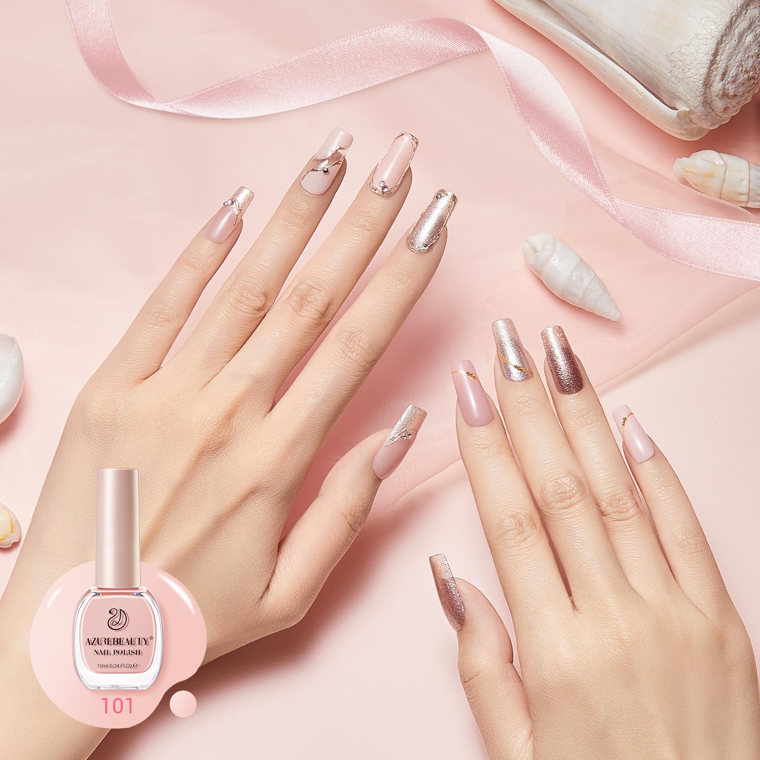 No lamp required—AzureBeauty dries in 1–2 minutes
