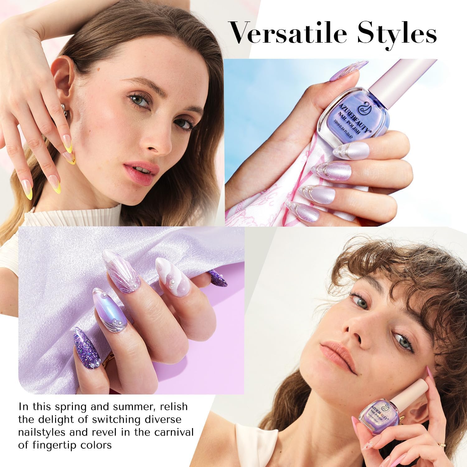 AZUREBEAUTY pastel purple bottle shows soft hue ideal for everyday nails.