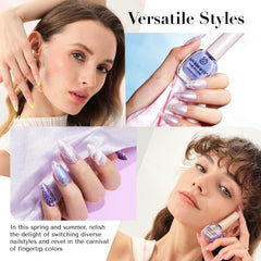 AZUREBEAUTY pastel purple bottle shows soft hue ideal for everyday nails.