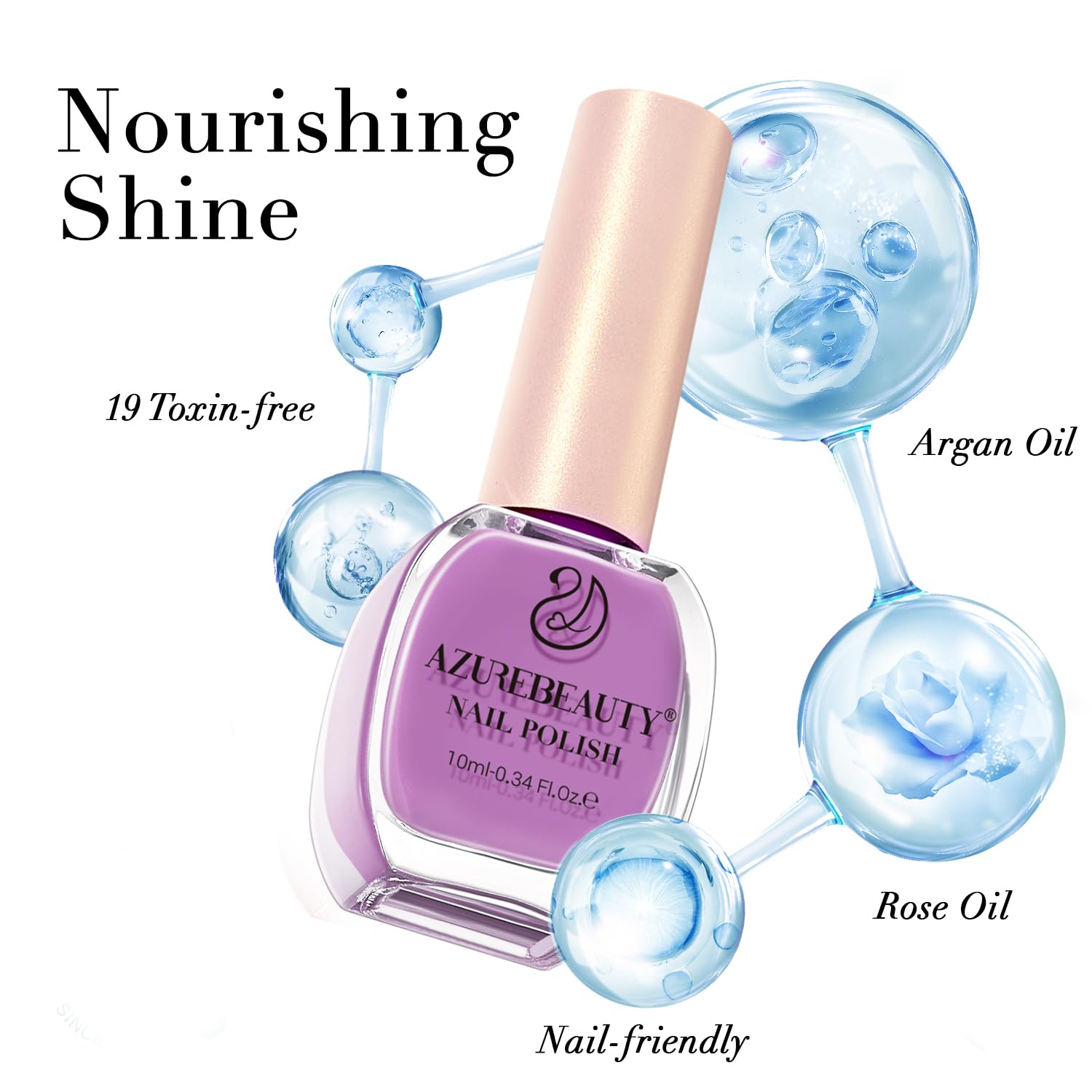 AZUREBEAUTY Lavender polish ideal for home manicure kits