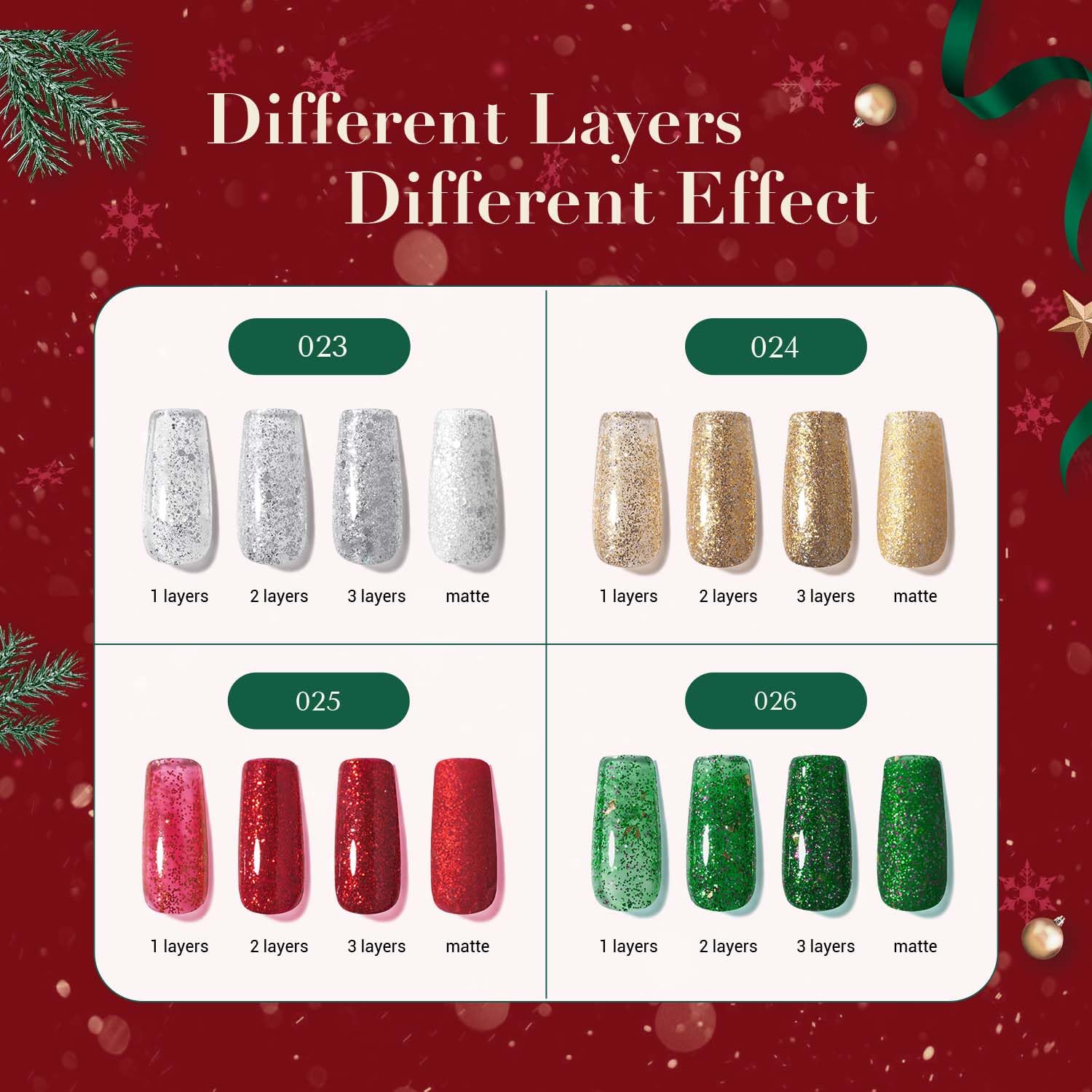 AzureBeauty silver glitter polish delivers icy shine and depth in one coat.