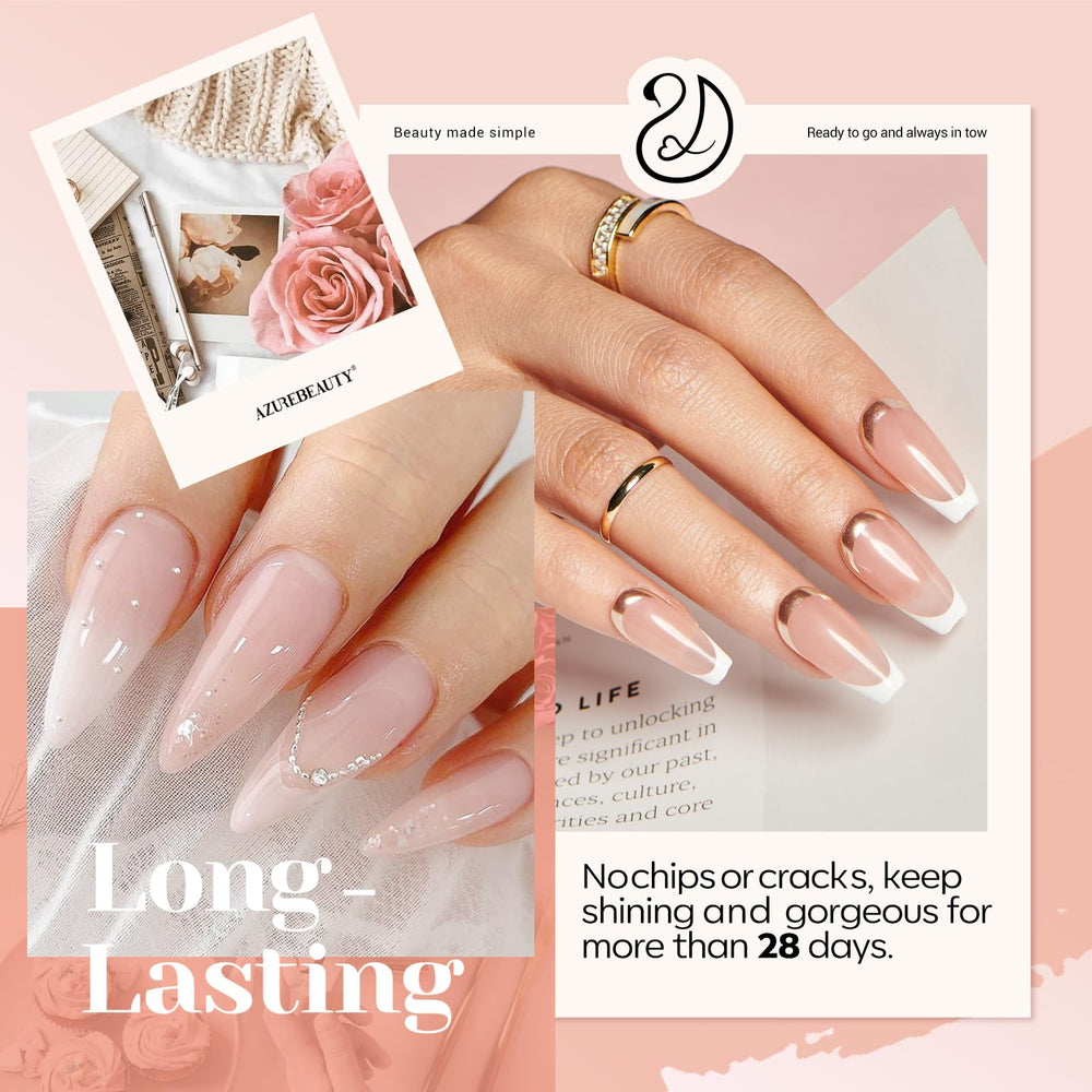 AzureBeauty nail sticks allow quick color testing before application.