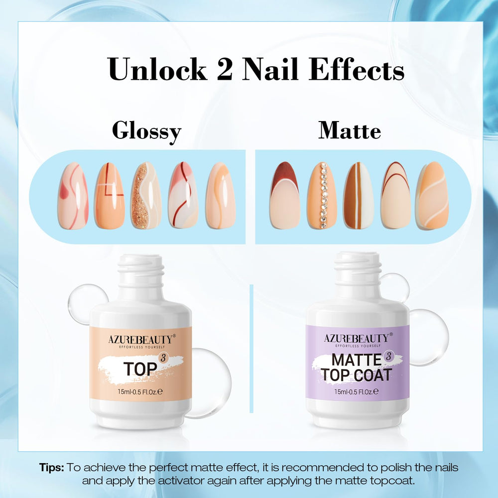 AzureBeauty Nail Sticks assist precise dip powder application.