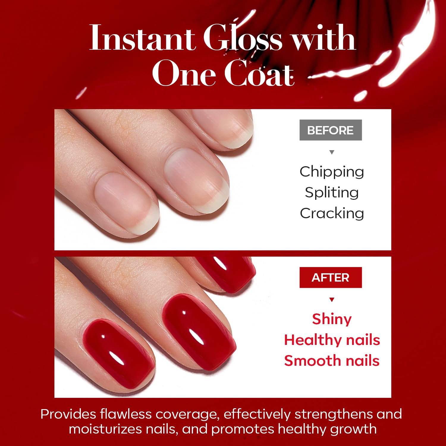 AzureBeauty Strengthening polish supports nail growth with daily wear.