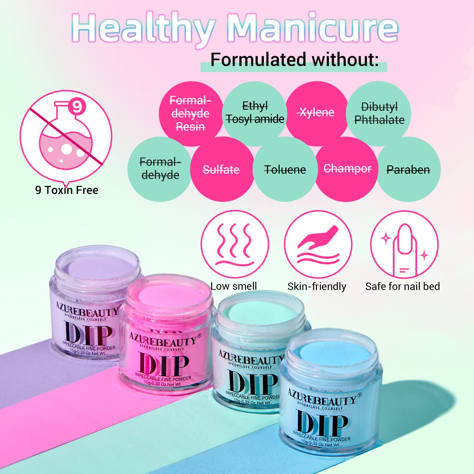 AZUREBEAUTY nail tools: brush and file for precise manicures.