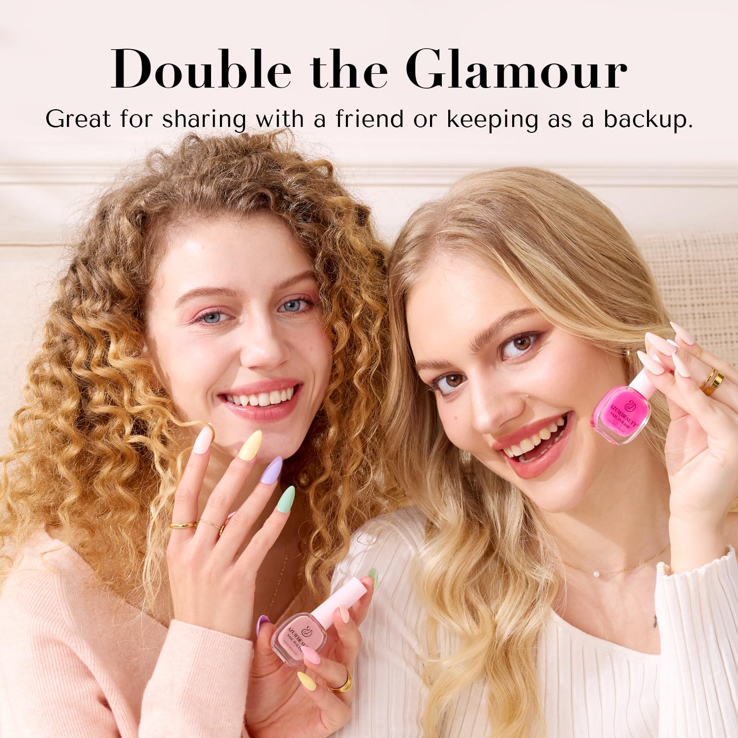 AZUREBEAUTY Nude Nail Polish Set includes nutrients and low odor formula