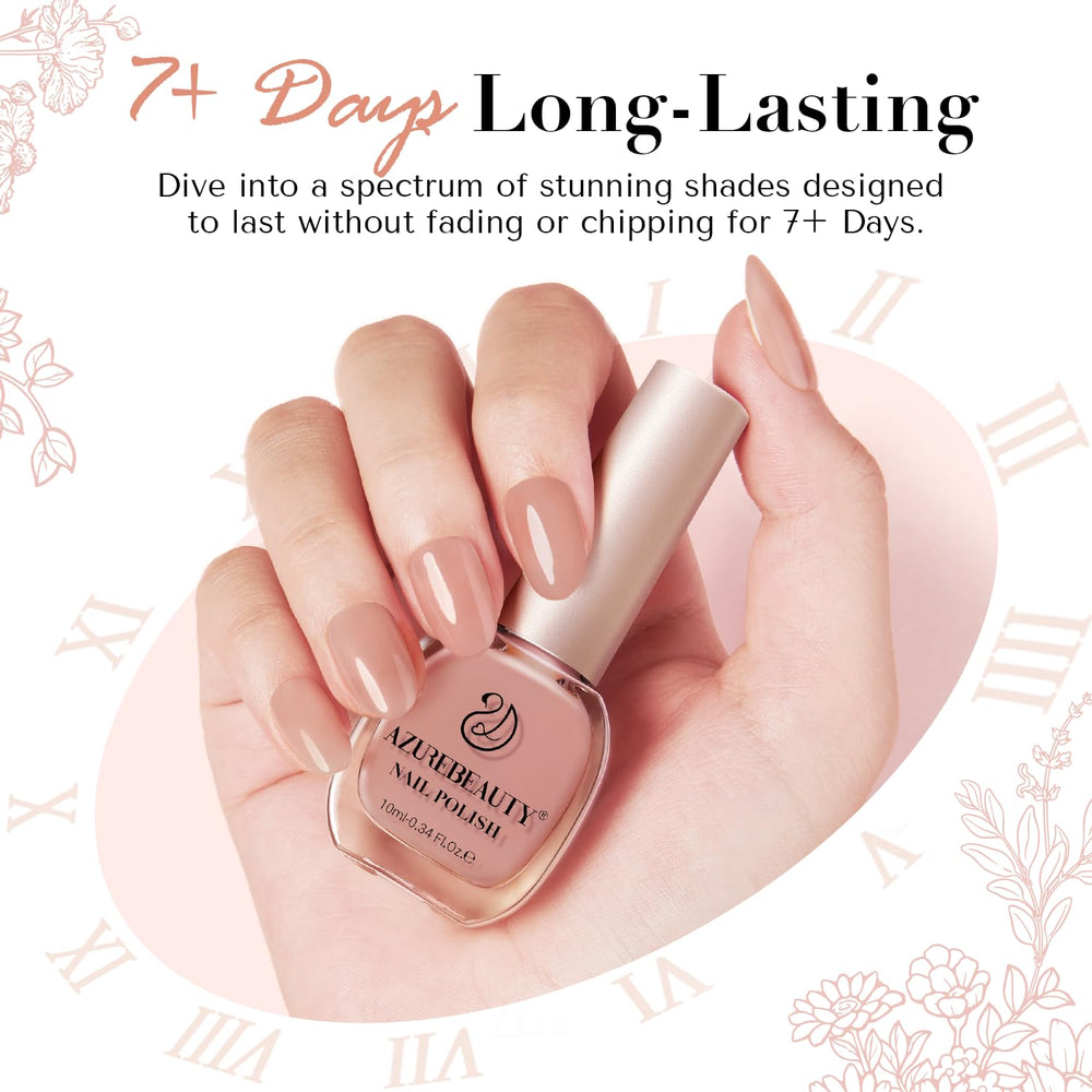 AZUREBEAUTY Nude Nail Polish Set gift-ready packaging for gifting