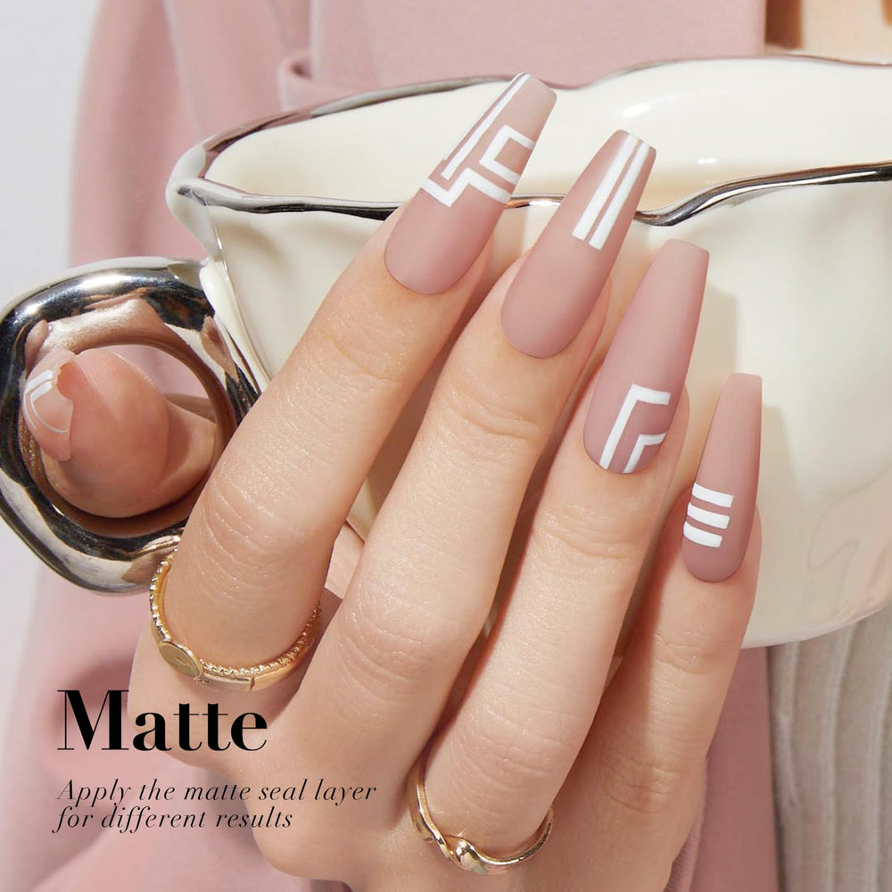 AZUREBEAUTY Nude Pink Nail Polish long-lasting effect against chipping