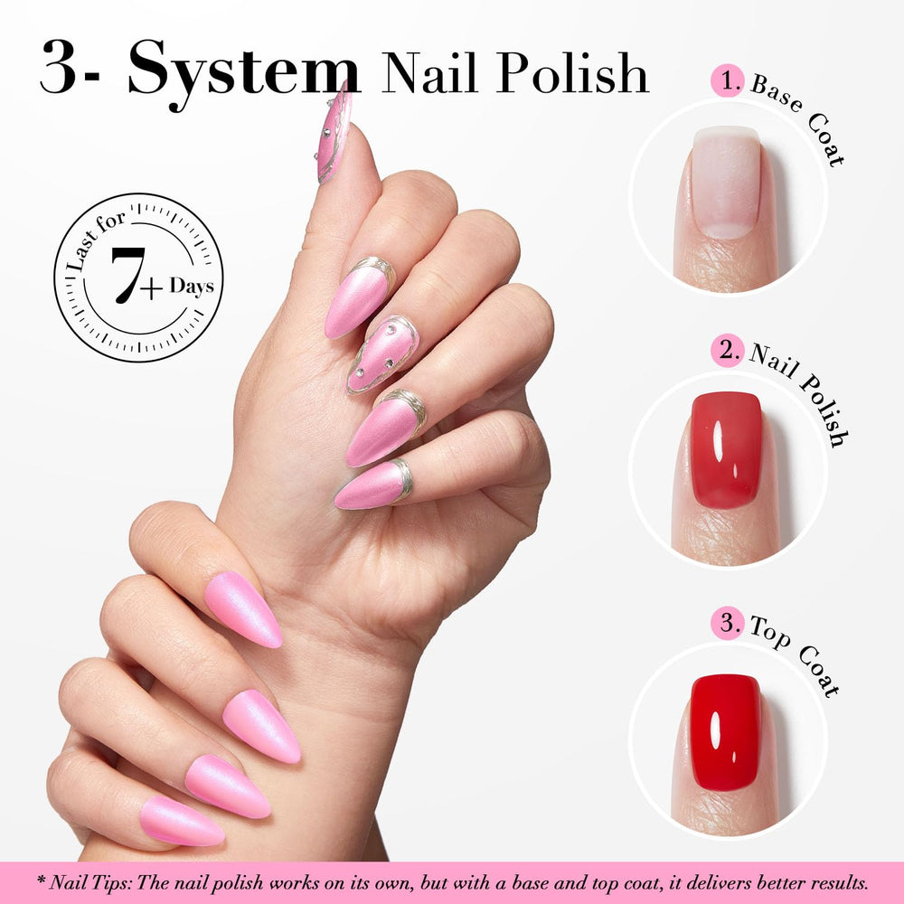 AZUREBEAUTY Pearl Pink works well with base and top coats for lasting color