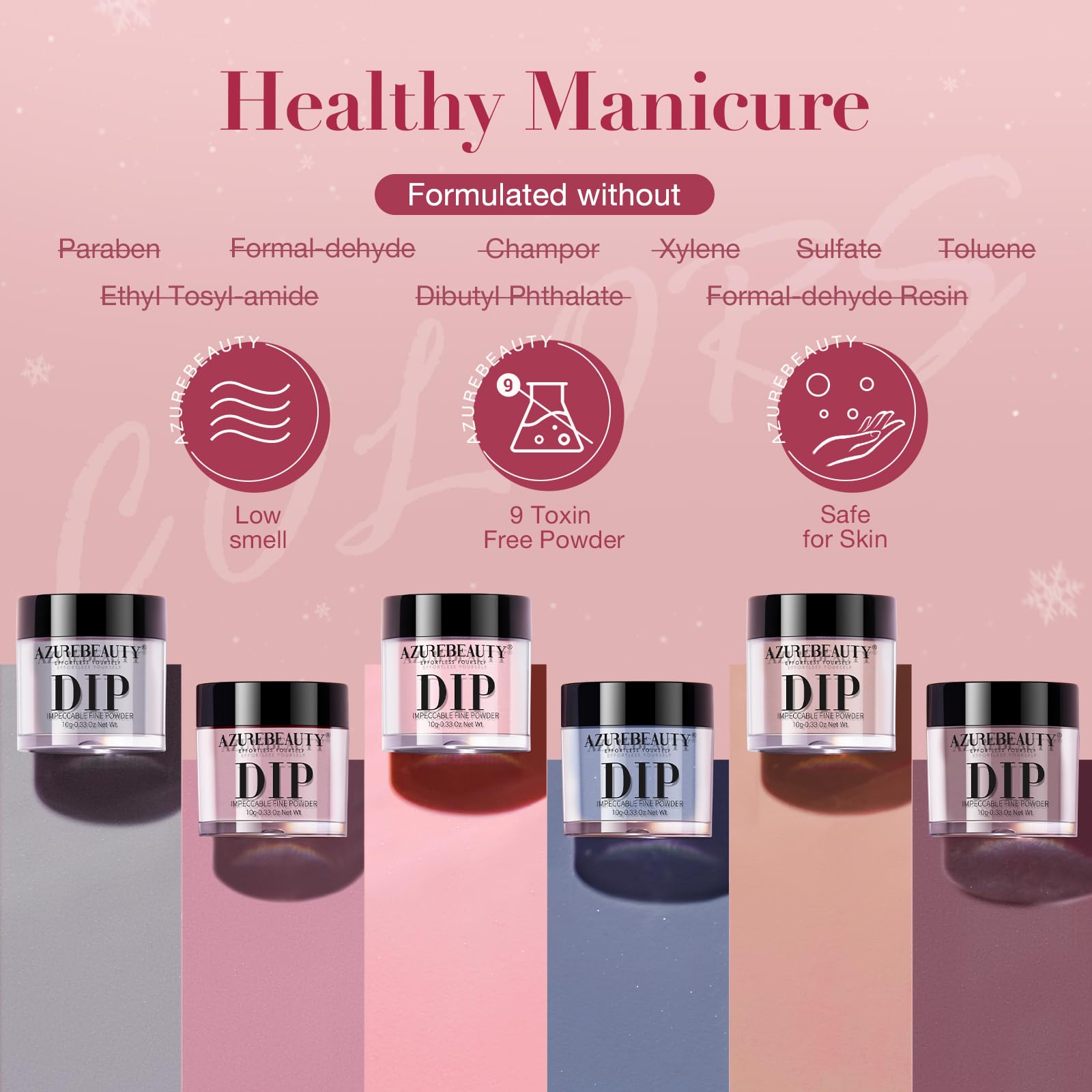 AZUREBEAUTY precision tools and block for smooth nails.