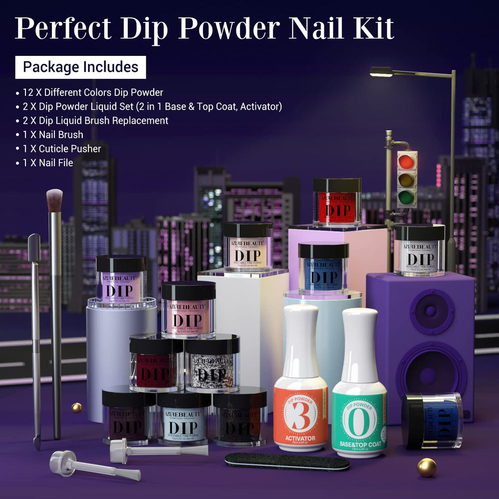 AZUREBEAUTY professional dip tools for precise, clean application