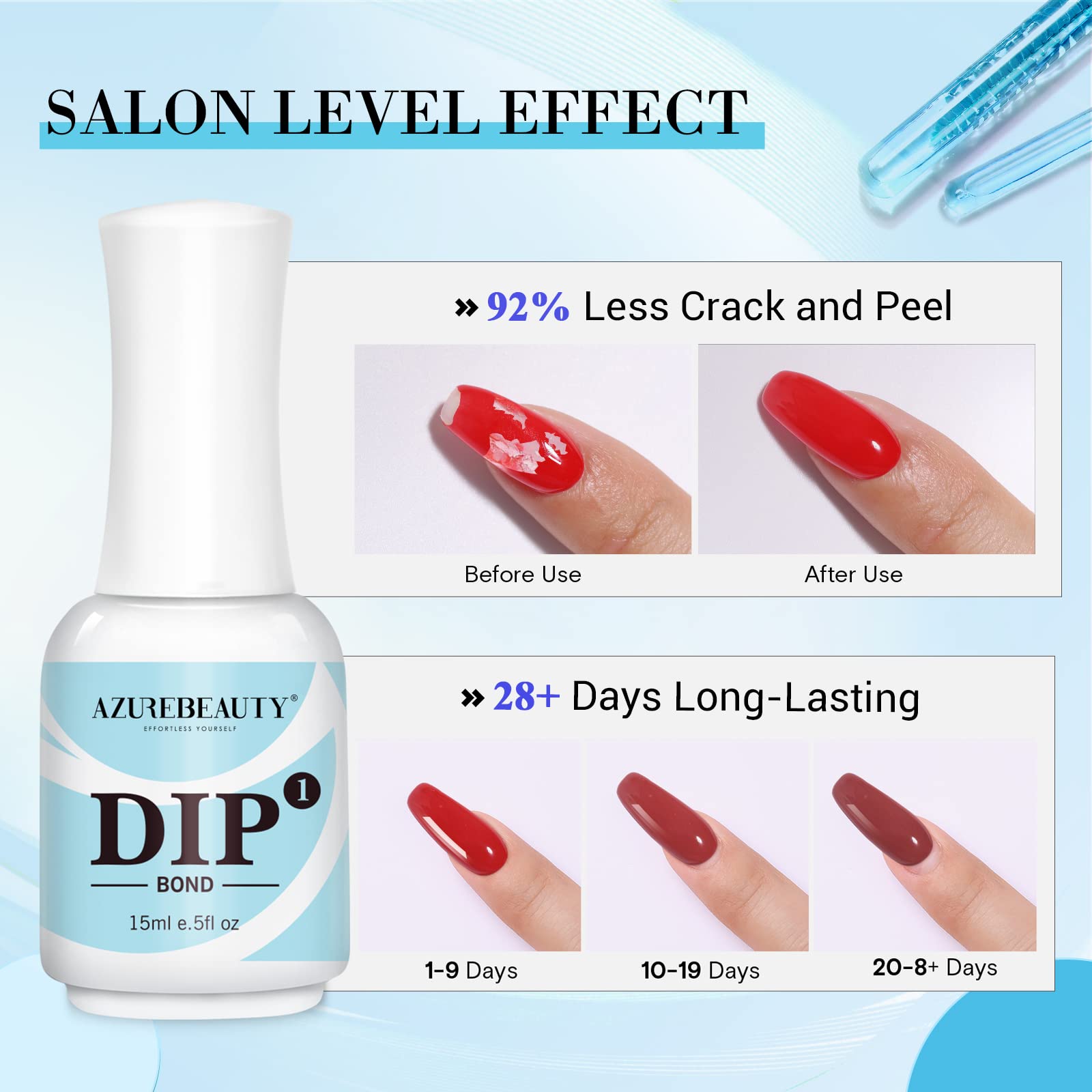 AzureBeauty professional nail care brand conveys salon-grade prep readiness