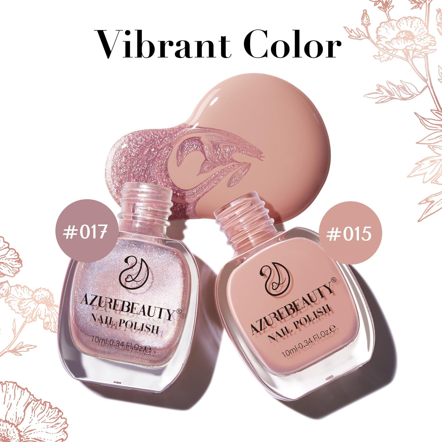 AZUREBEAUTY quick-dry formula dries in 60 seconds for a speedy manicure.