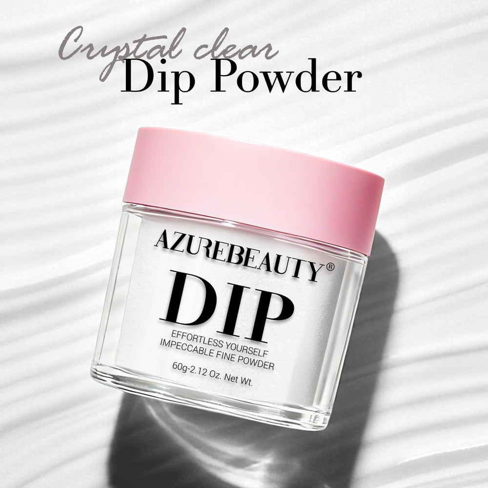 AzureBeauty clear powder blending with color powders for custom shades.