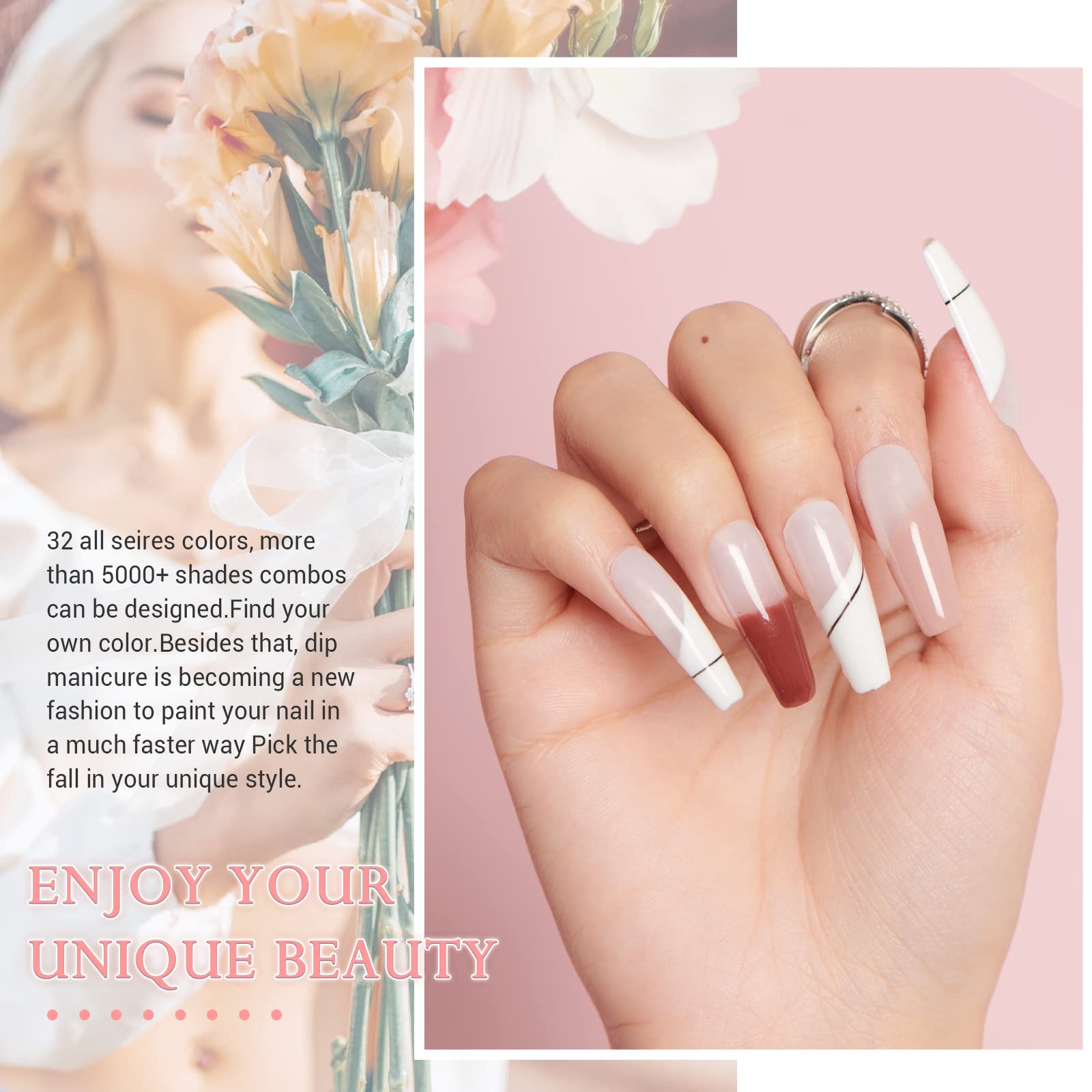 AZUREBEAUTY top and base coats included for durable finishes