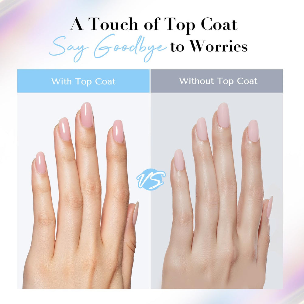 AZUREBEAUTY Top Coat Long Wear protects color and extends manicure.