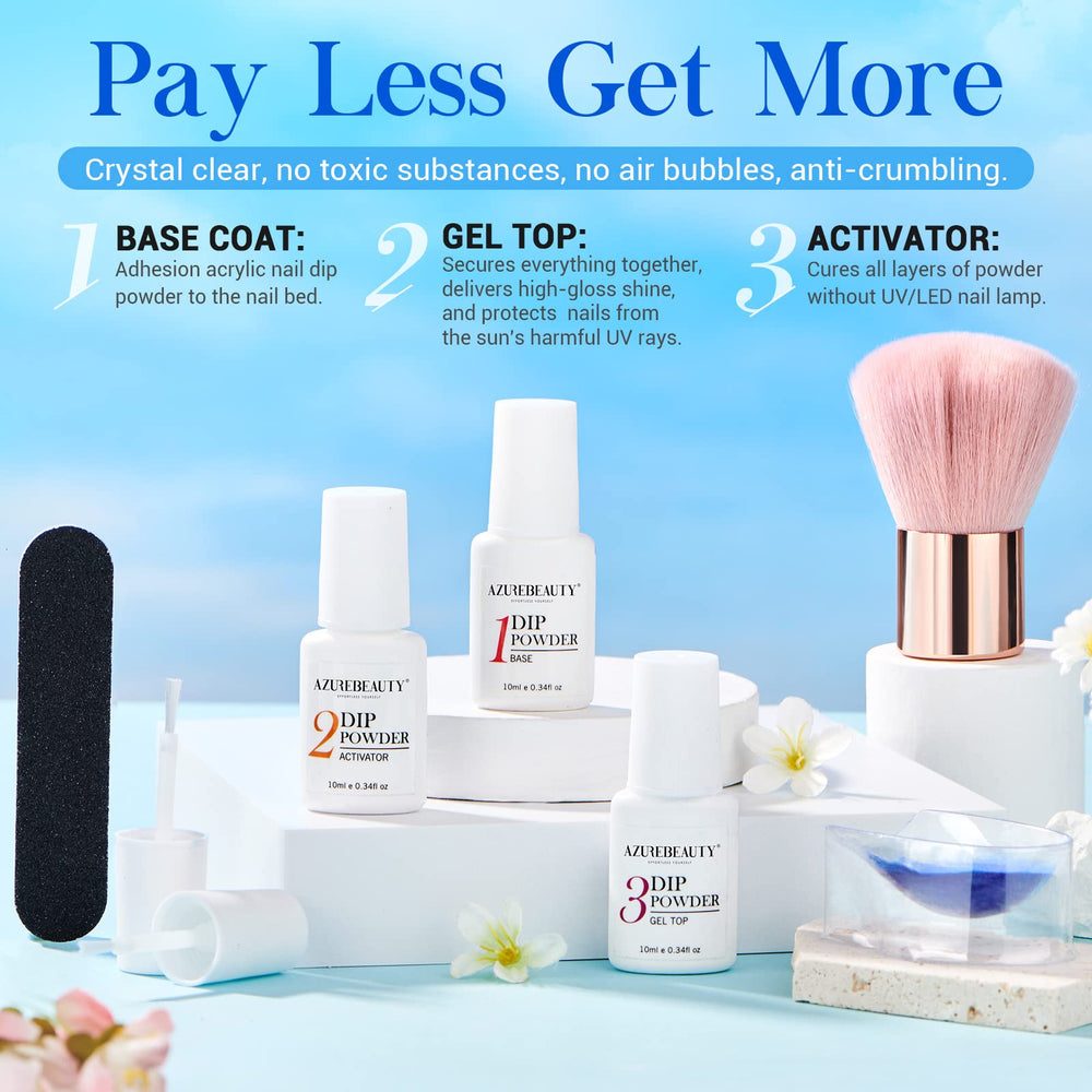AzureBeauty top coat bottle for high shine and protection.