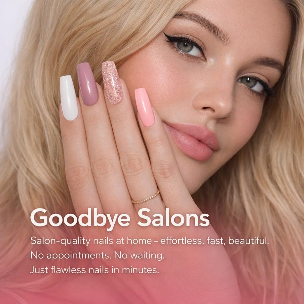 AZUREBEAUTY Topcoat Dip Liquid adds shine and lasting protection.