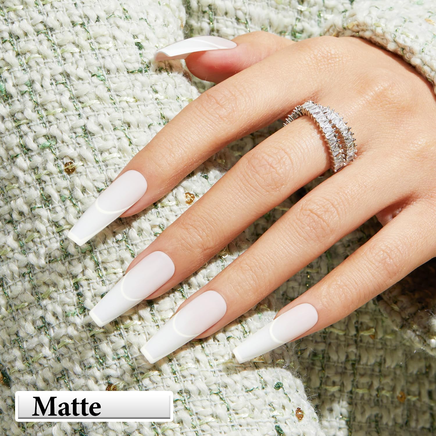 AzureBeauty Warm White Nail Polish application delivering even color with pearl glow.