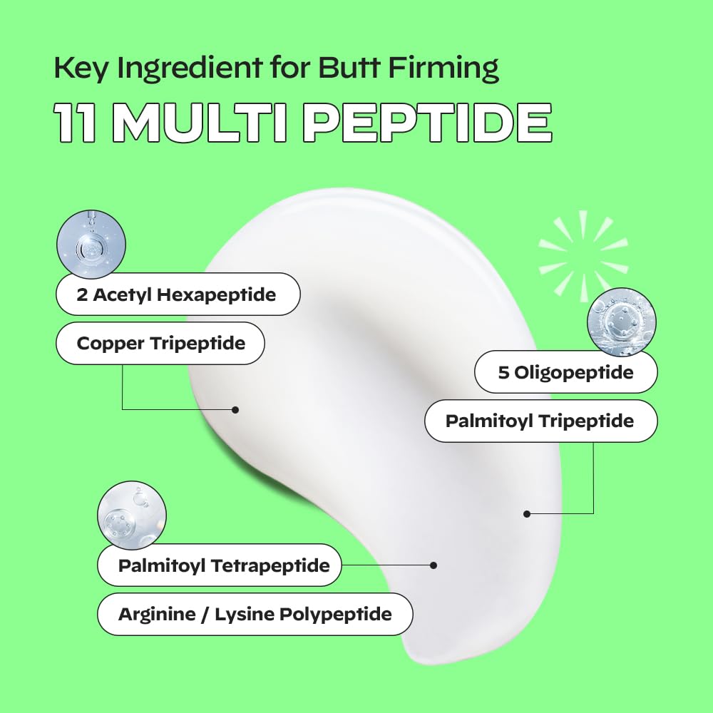 b-clinicx 11 peptides graphic highlights powerful ingredients for skin support.