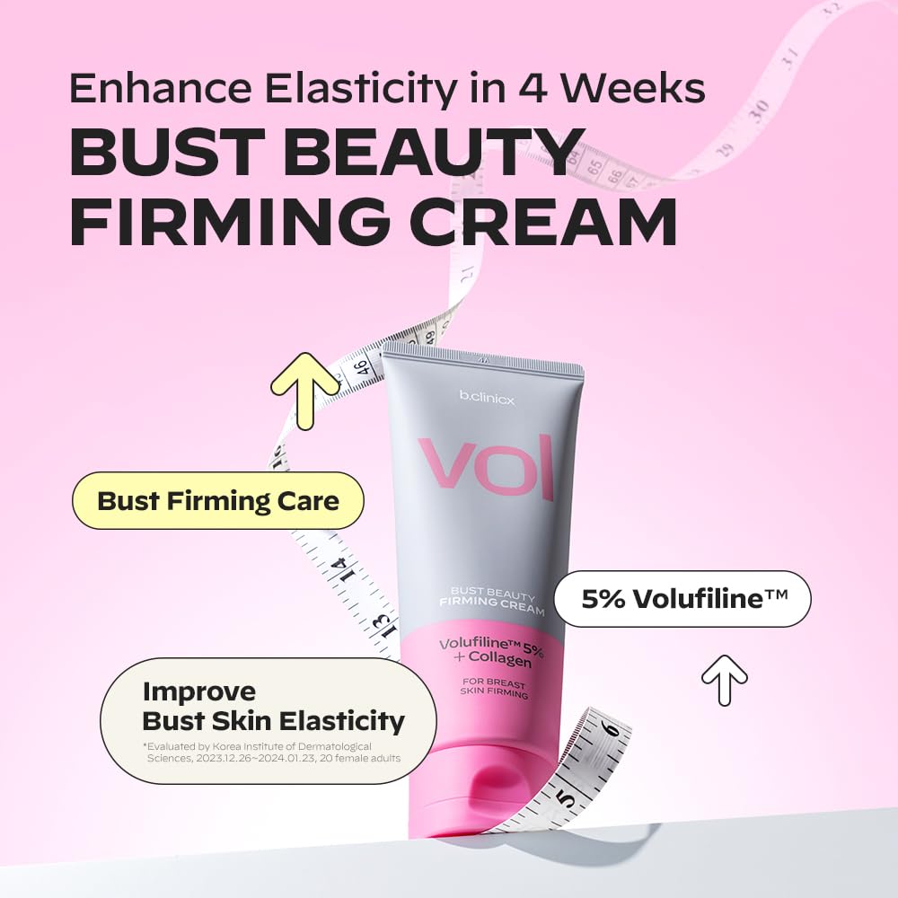 b.clinicx Beauty Firming Cream creamy texture ideal for daily body care.