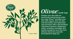 Baar Olivae Castile bar olive oil ingredients spotlight for sensitive skin.