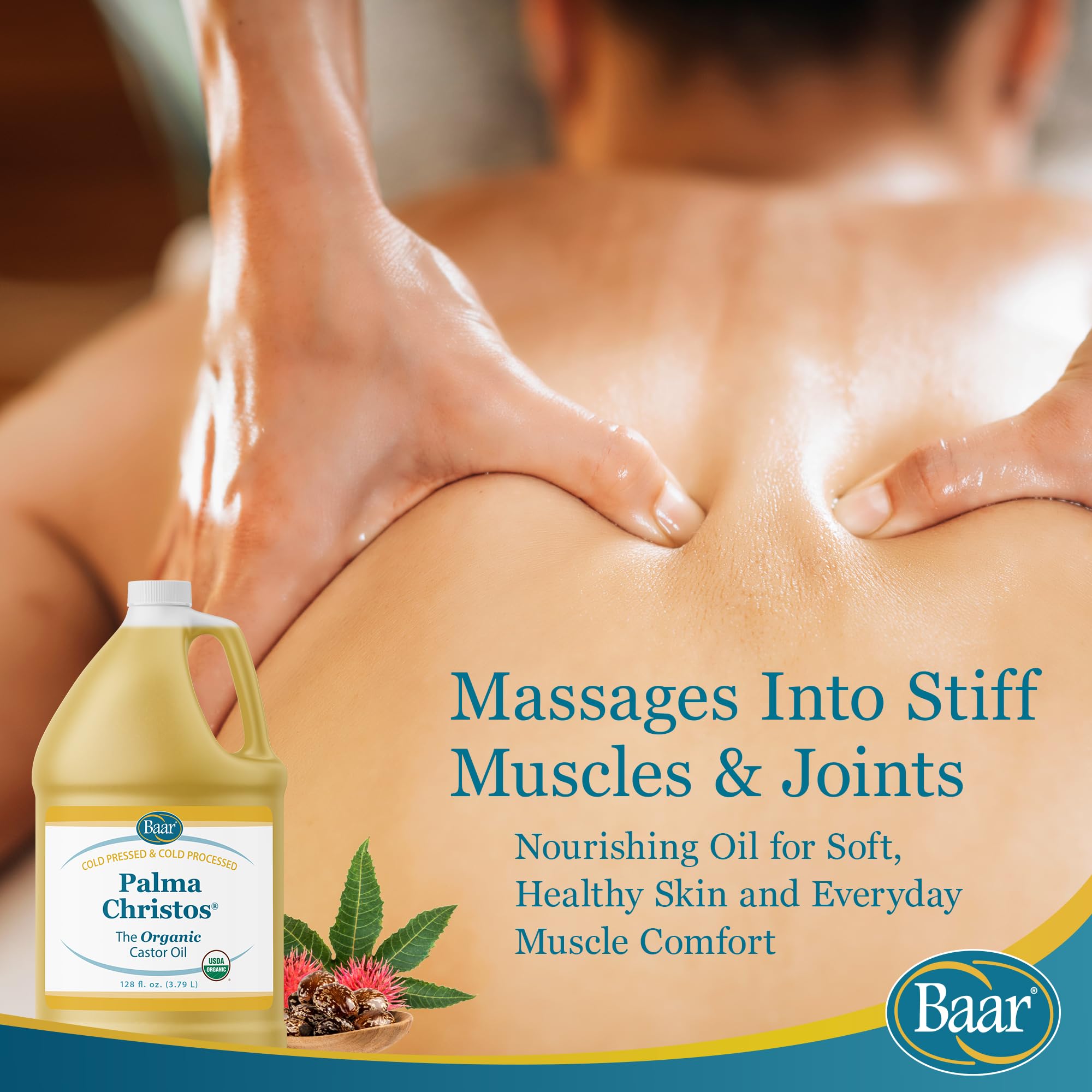 Baar Organic Castor Oil highlights detox cleansing ritual use.