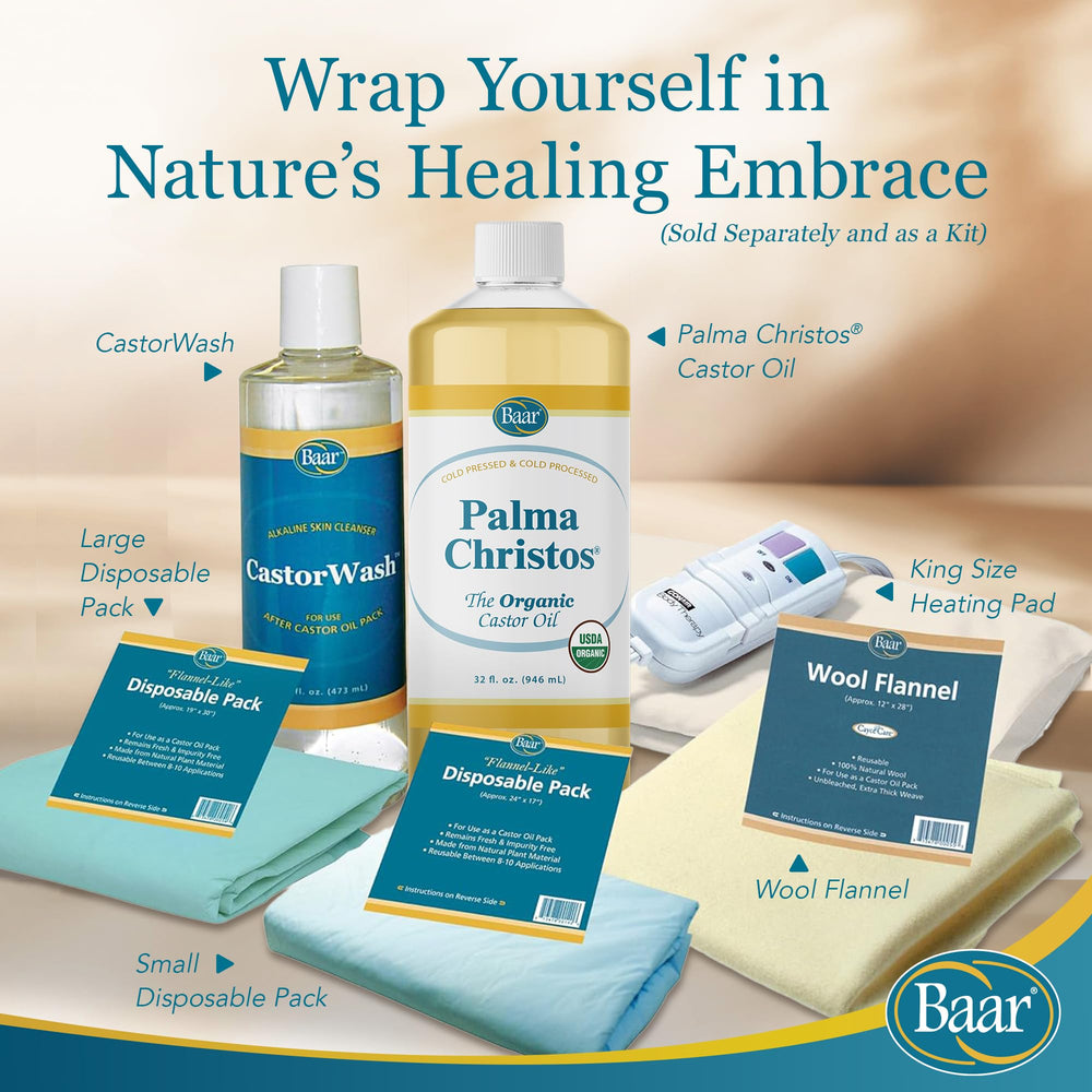 Baar Organic Castor Oil organic purity seal signals quality.