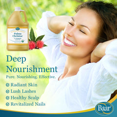 Baar Organic Castor Oil for skin repair promotes hydration and smooth texture.