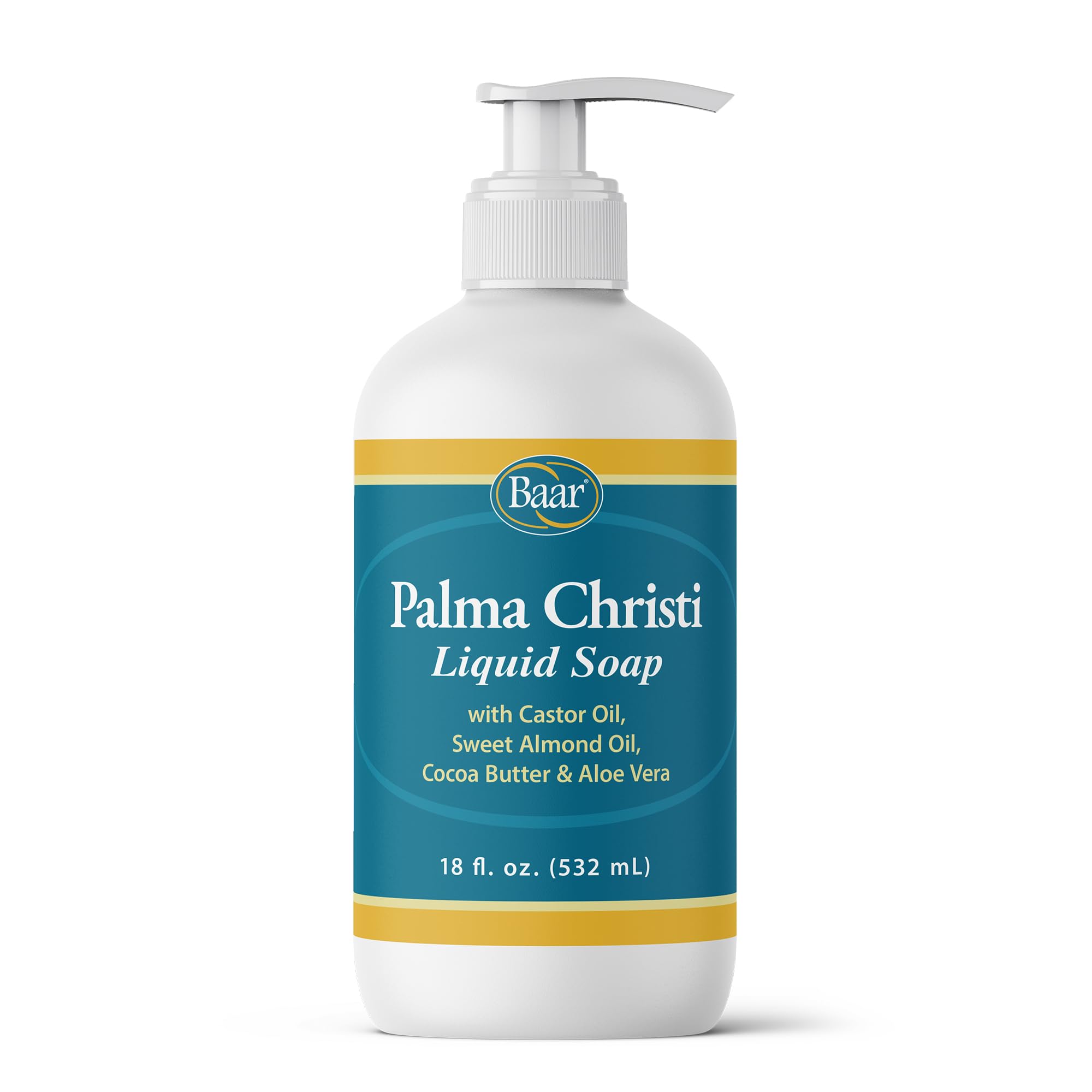 Baar Palma Christi Liquid Soap bottle showcasing a moisturizing cleansing formula.